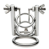 Stainless Steel Urethral Spreader CBT Chastity Cage - - Male Chastity